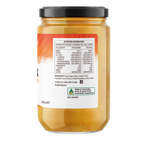 Original Ginger Marmalade Lhs (sans Shadow) Final R5 Nutrition Info