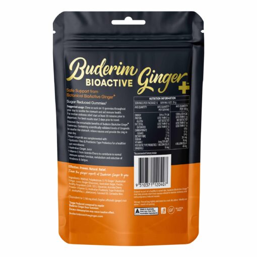 Product Buderim Bioactive Ginger Gummie Bears02