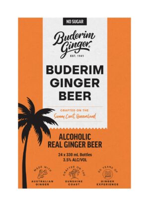 No Sugar Ginger Beer Alc 330ml Carton 1